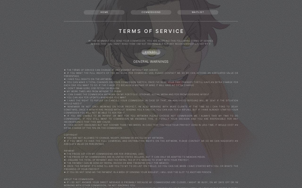 Terms of service